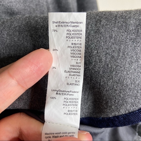 GAP Grey And Blue Two Button Blazer 12 - Picture 5 of 9